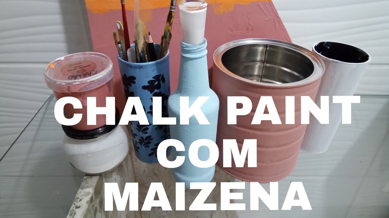 IMPERDÍVEL/ TINTA CHALK PAINT CASEIRA COM MAIZENA .BY Socorro Rodrigues