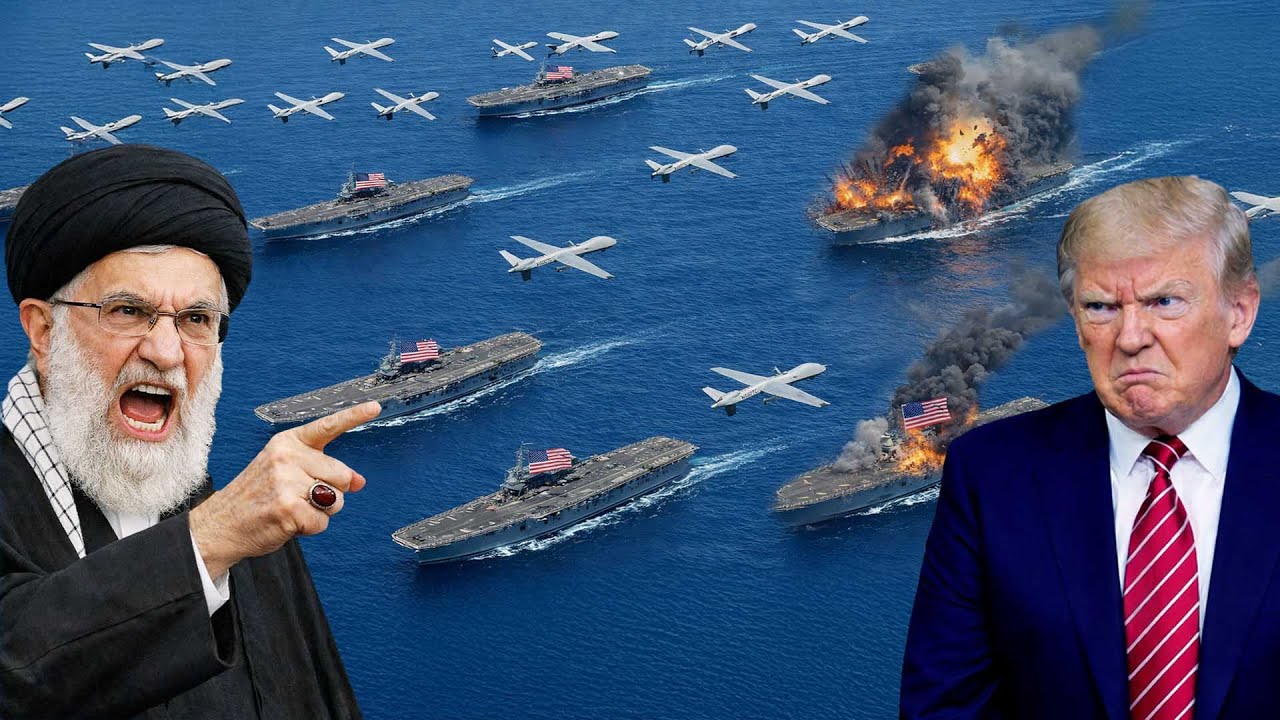 TRUMP MULAI SERANG IRAN? Kapal Induk USS Independence VS 1.000 VS Drone Iran, Siapa yg Bakal Menang?