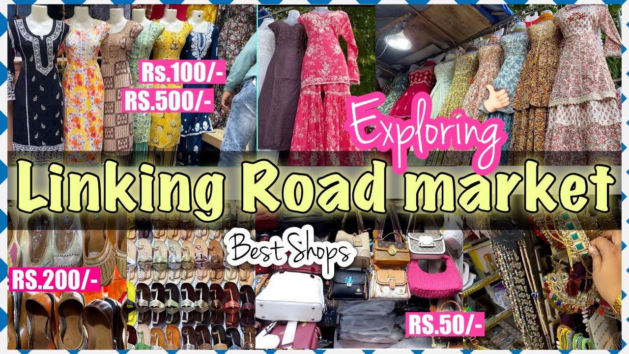 बांद्रा लिंकिंग रोड मार्केट -  Bandra Linking Road || Best shops || Mumbai street Shopping