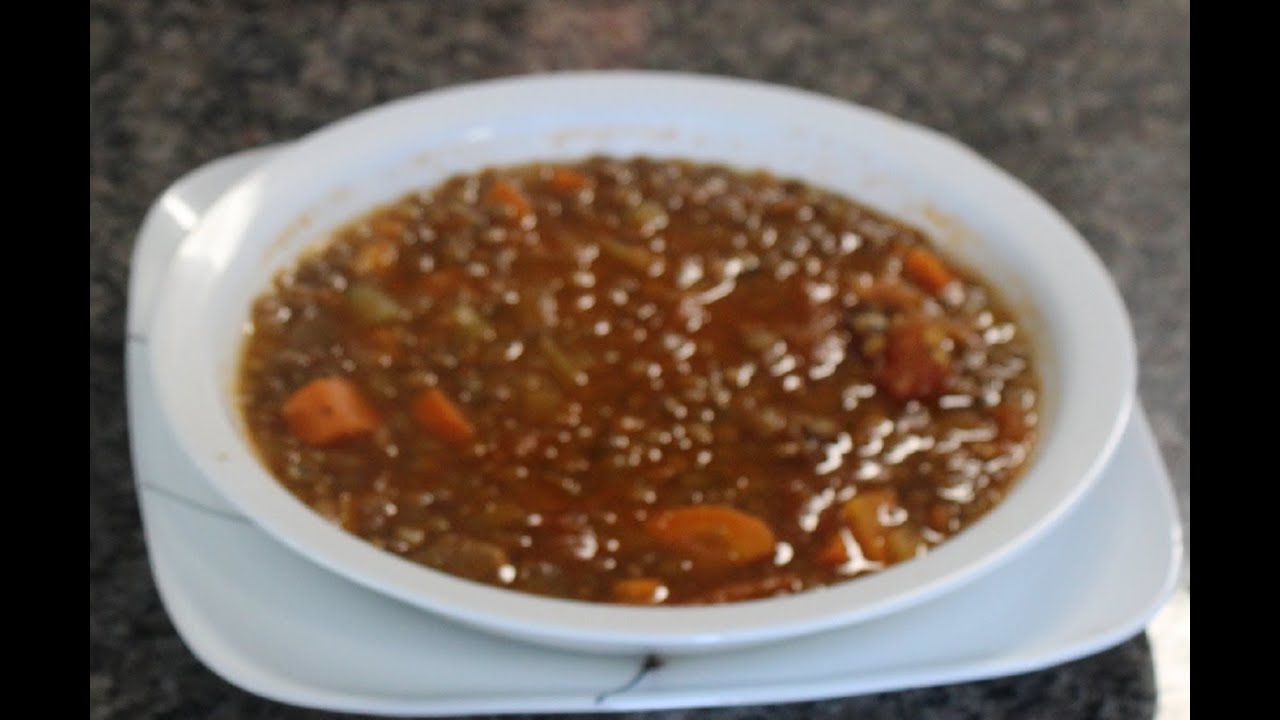 Italian Inspired lentil Soup Recipe