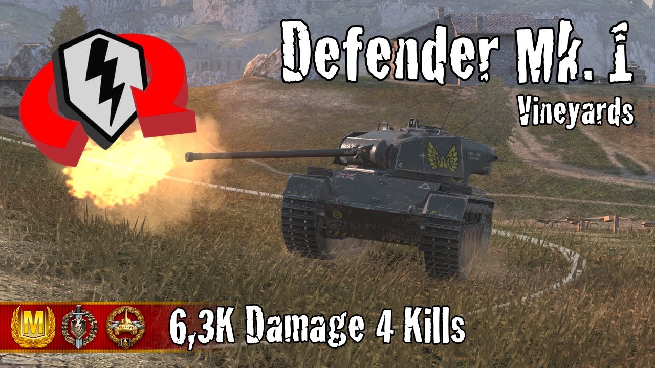 Defender Mk. 1  |  6,3K Damage 4 Kills  |  WoT Blitz Replays