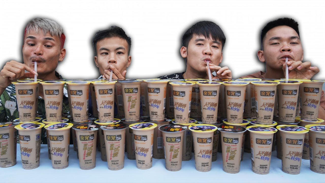 Hưng Troll | Thử Thách Người Cuối Cùng Ngừng Uống Trà Sữa Nướng Trung Quốc Thắng Nhận 500$