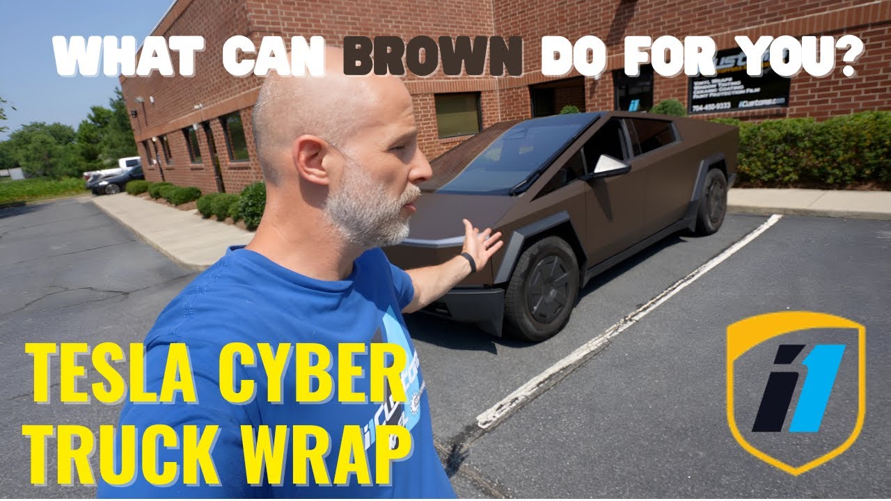 What can BROWN do for YOU!! - Custom TESLA Cybertruck Wrap!