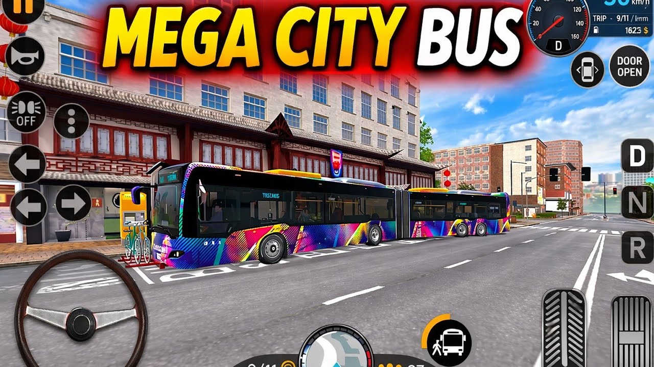 City Bus Simulator Career Mode #13 | Long Bus in Heavy City Traffic 🚌🔥