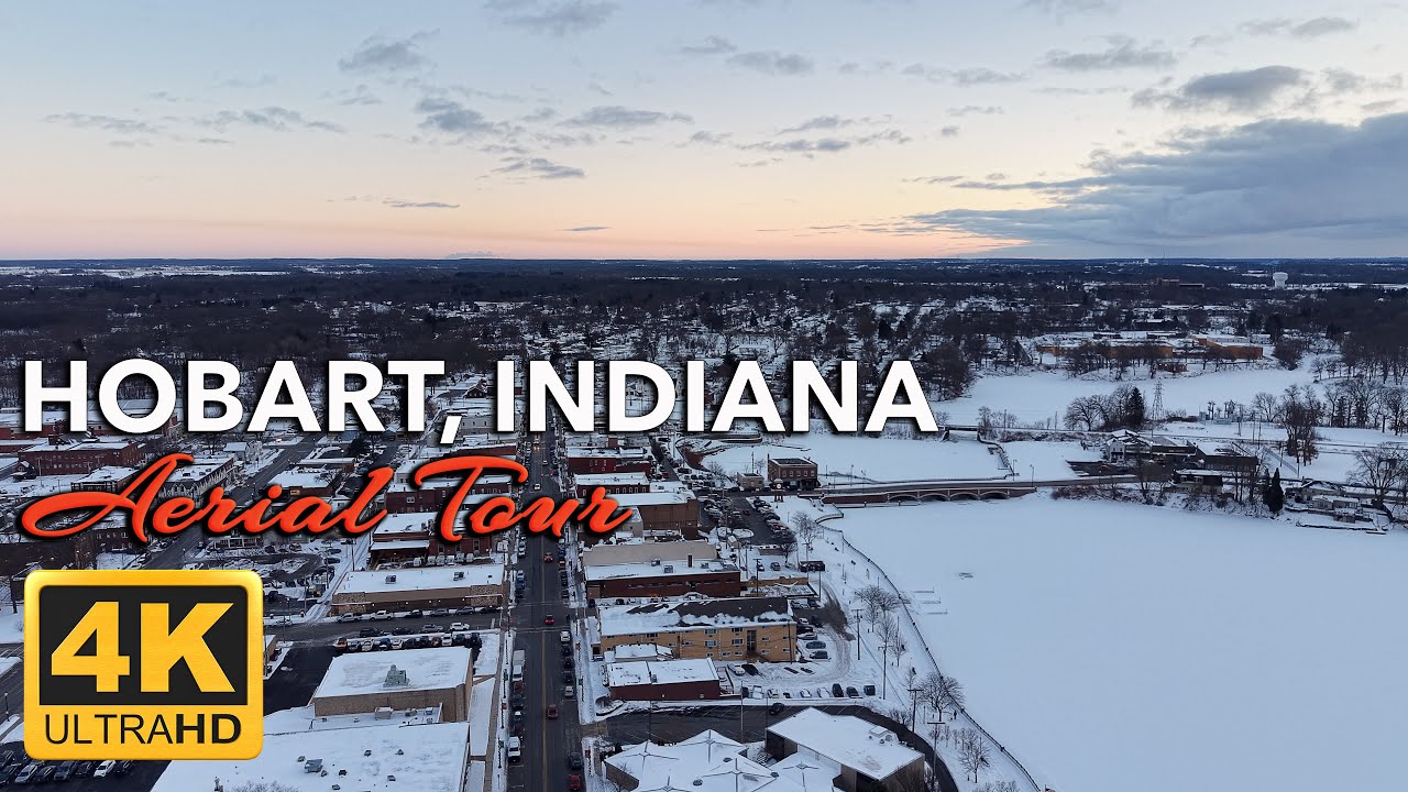 Hobart, Indiana from Above | A City Split by Space and Water