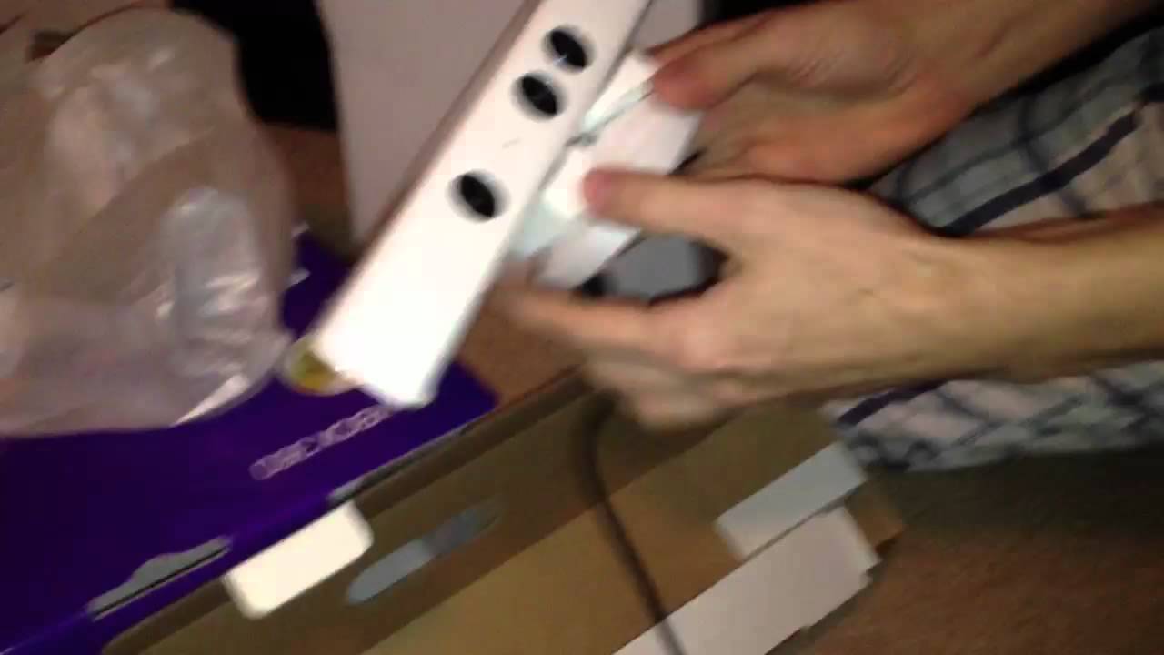 New White Xbox 360 Special Edition 4GB Kinect Family Bundle Unboxing