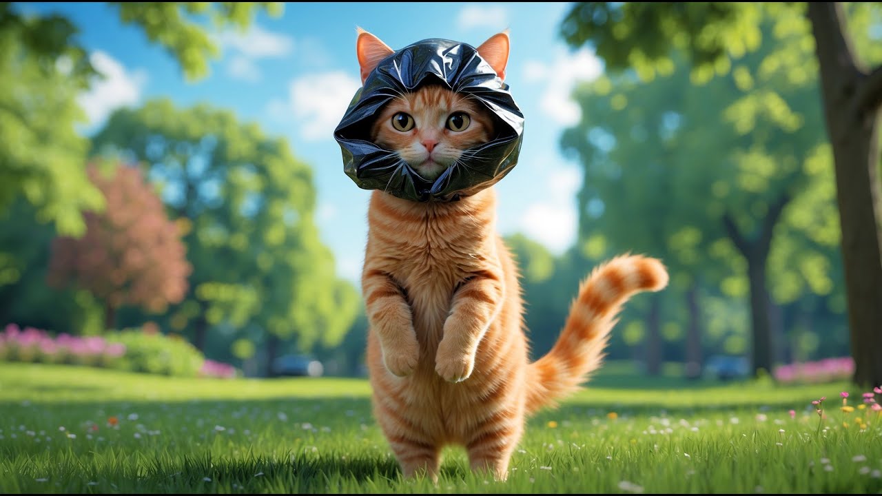 Kucing Joget lucu Lagu Pok Ame ame Belalang Kupu-kupu - Animasi Kucing Lucu Joget
