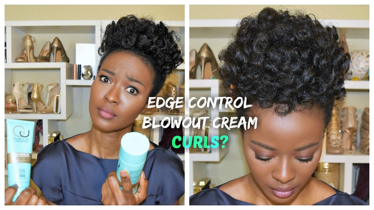I Curled My Natural Hair With EDGE CONTROL? Natural Hair (After Flat Ironing) Spoolies