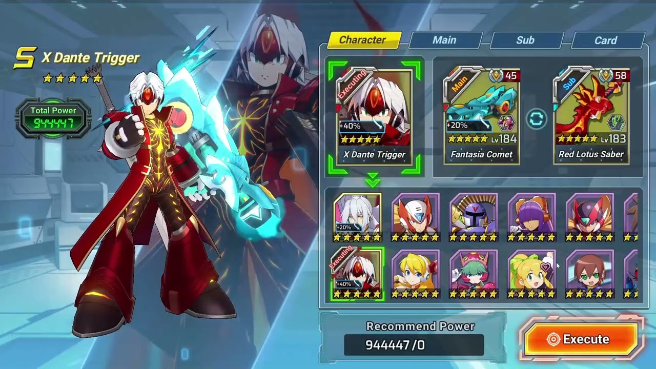 Rockman X DiVE - Devil May Cry 5 Collab - Dante Trigger X Banner pulls and Gameplay