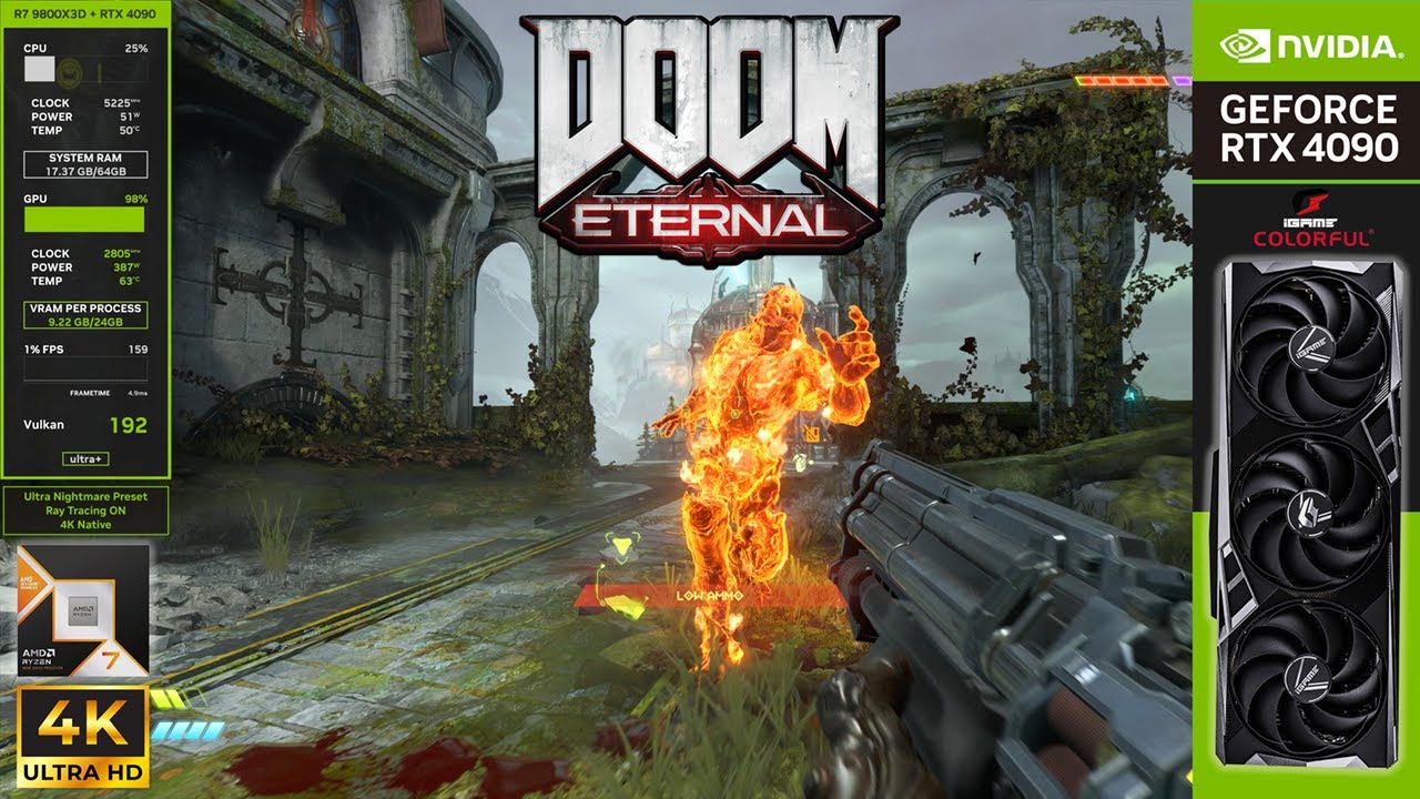 Doom Eternal &ndash; Ultra Nightmare with Ray Tracing at 4K Native [RTX 4090]