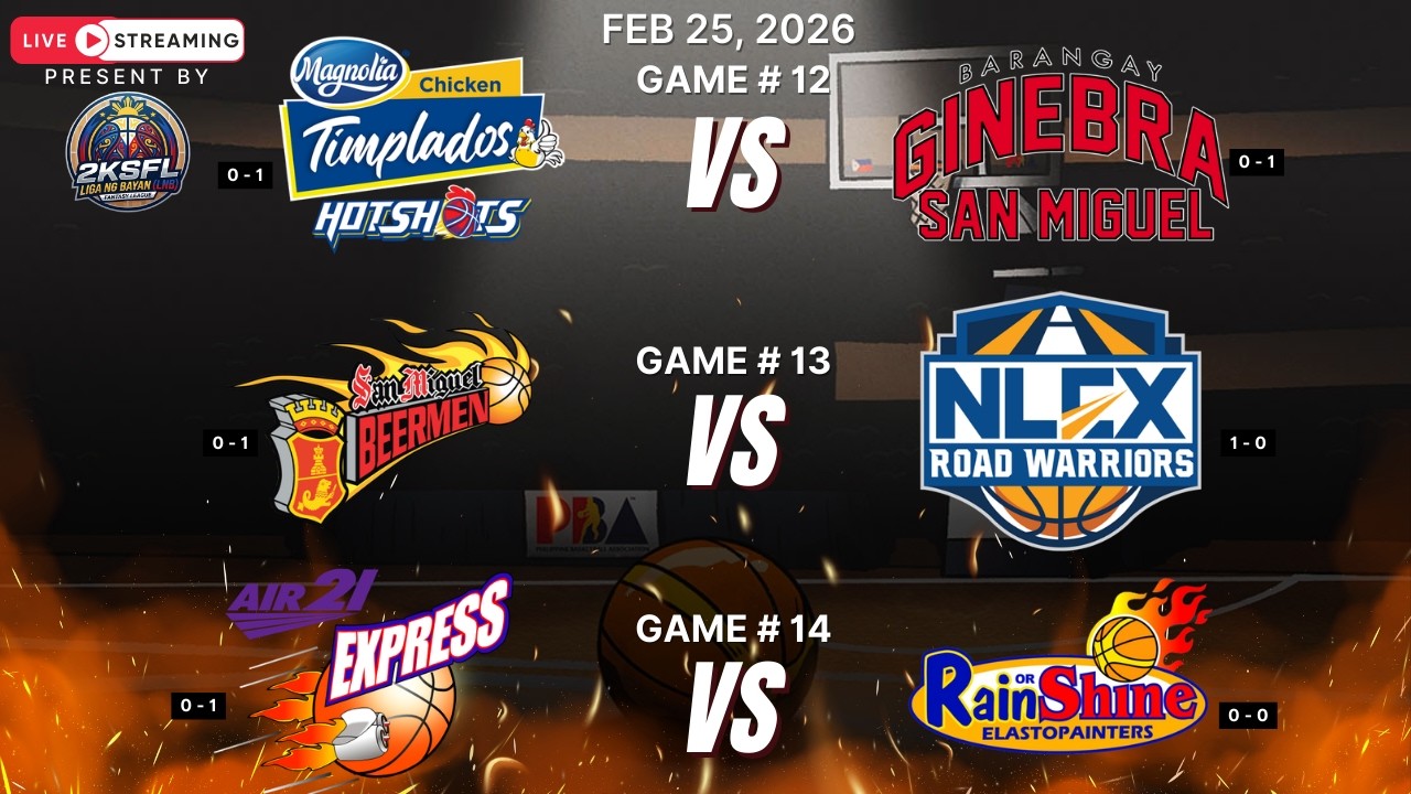 LIVE: MAGNOLIA VS GINEBRA | SMB VS NLEX | AIR21 VS ROS | DAY 5 | 2KSFL LNB