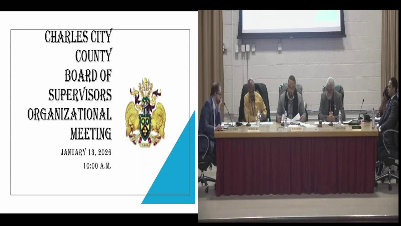 Charles City BOS Organizational Meeting 1.13.2026