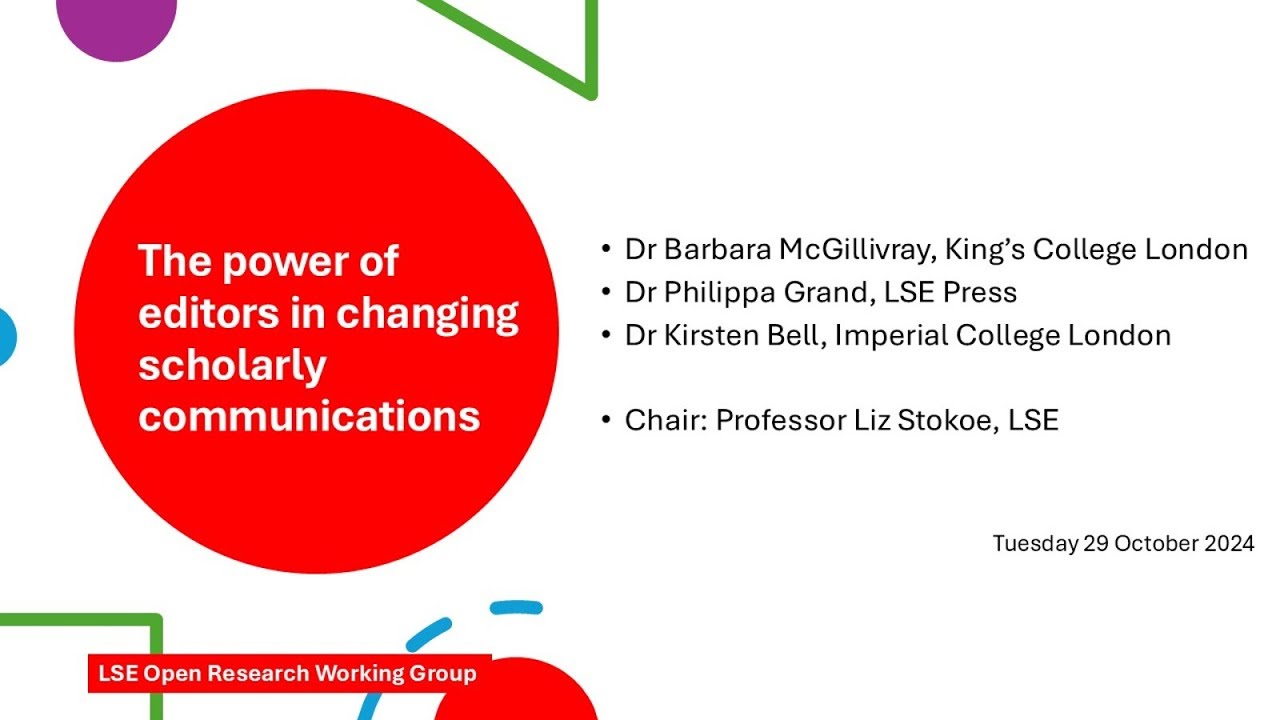 The power of editors in changing scholarly communications