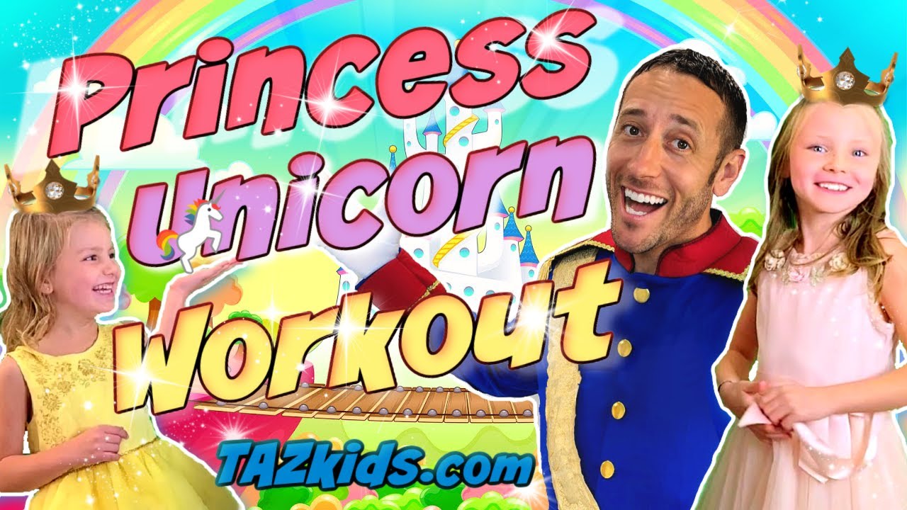 PRINCESS UNICORN WORKOUT and DANCE for Kids!... 15 minutes of Exercise FUN and Entertainment!