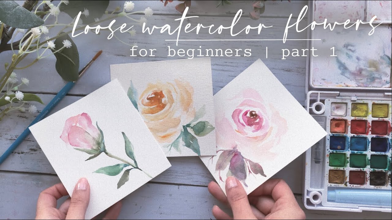 How to Paint Roses | Watercolor Sketchbook | Loose Watercolor For Beginners | Part 1