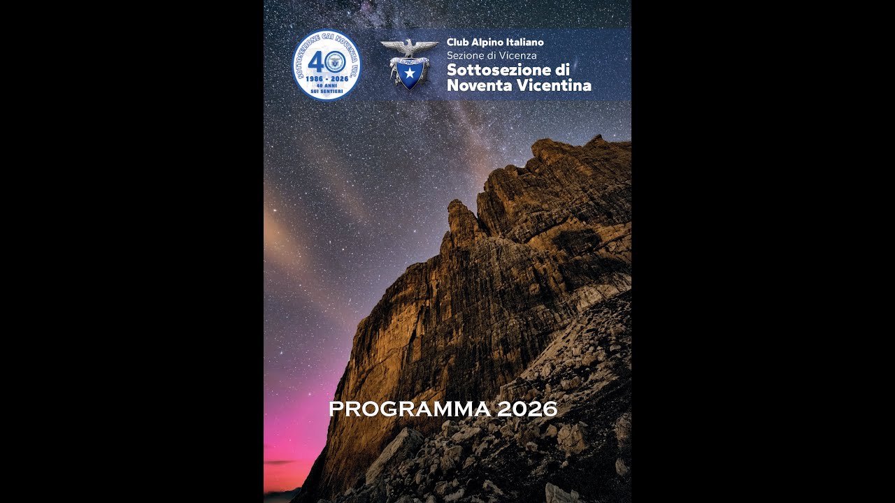 PRESENTAZIONE PROGRAMMA CAI NOVENTA 2026