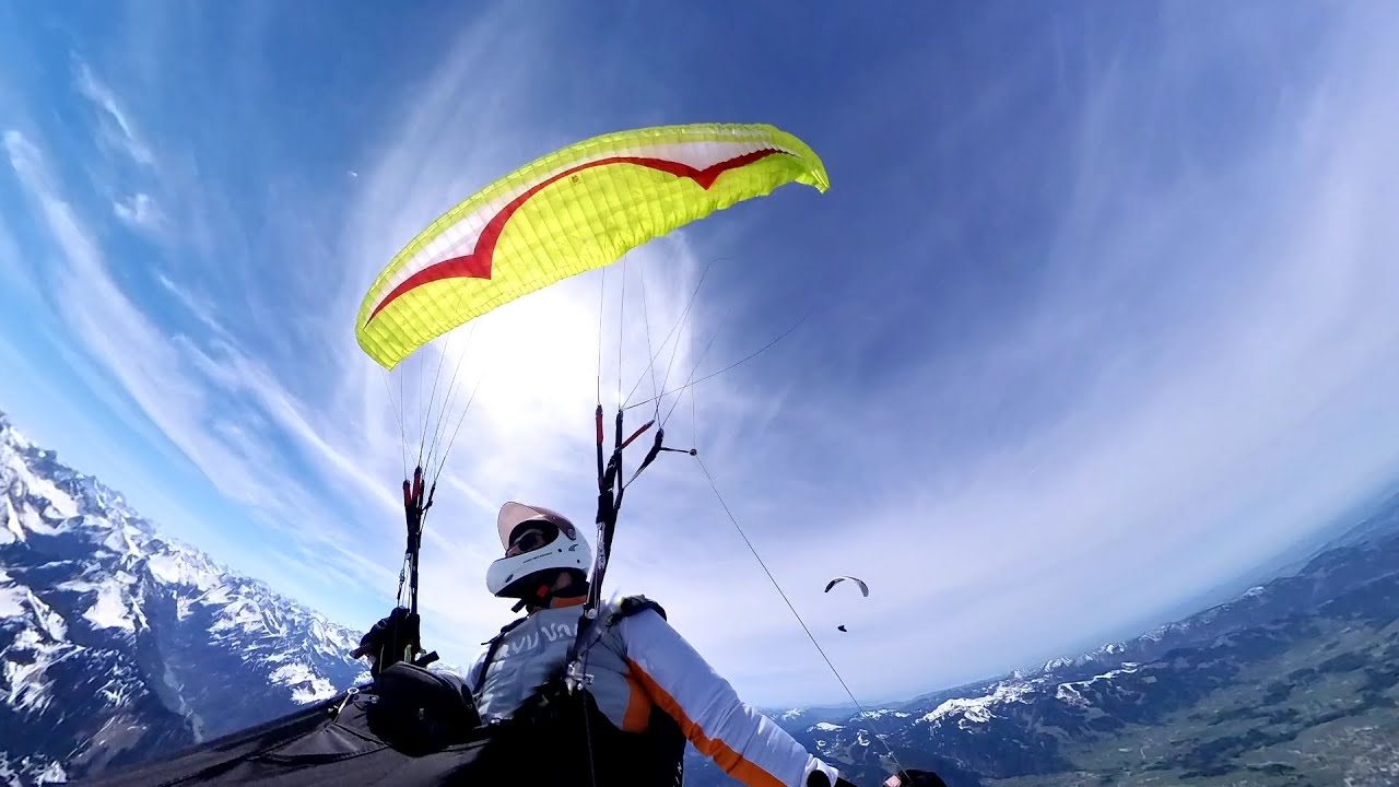 32km FAI - Nebelhorn, Schnippenkopf, Trettachspitze, Fellhorn. Timelapse