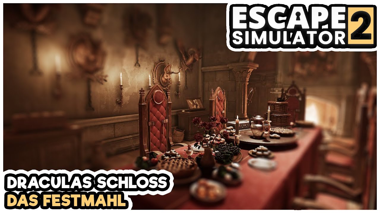 📢Feines Dinner❗️| Das Festmahl | 🦇🍽️  Escape Simulator 2 🗝️ [Cut] [2 Perspektiven][Alle Lösungen] ❗