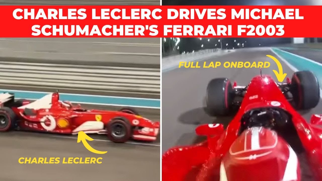 Charles Leclerc driving Michael Schumacher's Ferrari F2003 | Full lap onboard