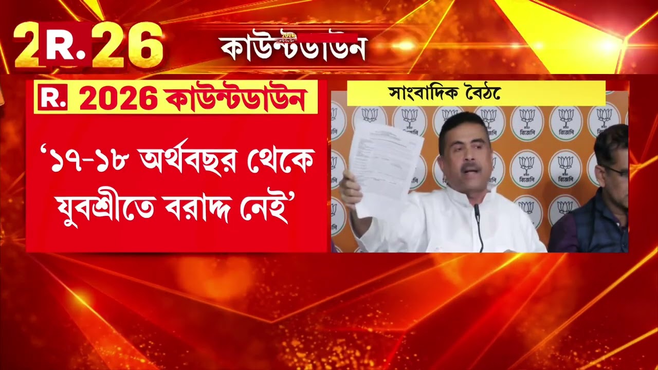 যুবশ্রী যুব উৎসব উৎসাহ প্রকল্পের মৃত্যু ঘন্টা বাজিয়ে দিয়েছেন মাননীয়া : শুভেন্দু অধিকারী