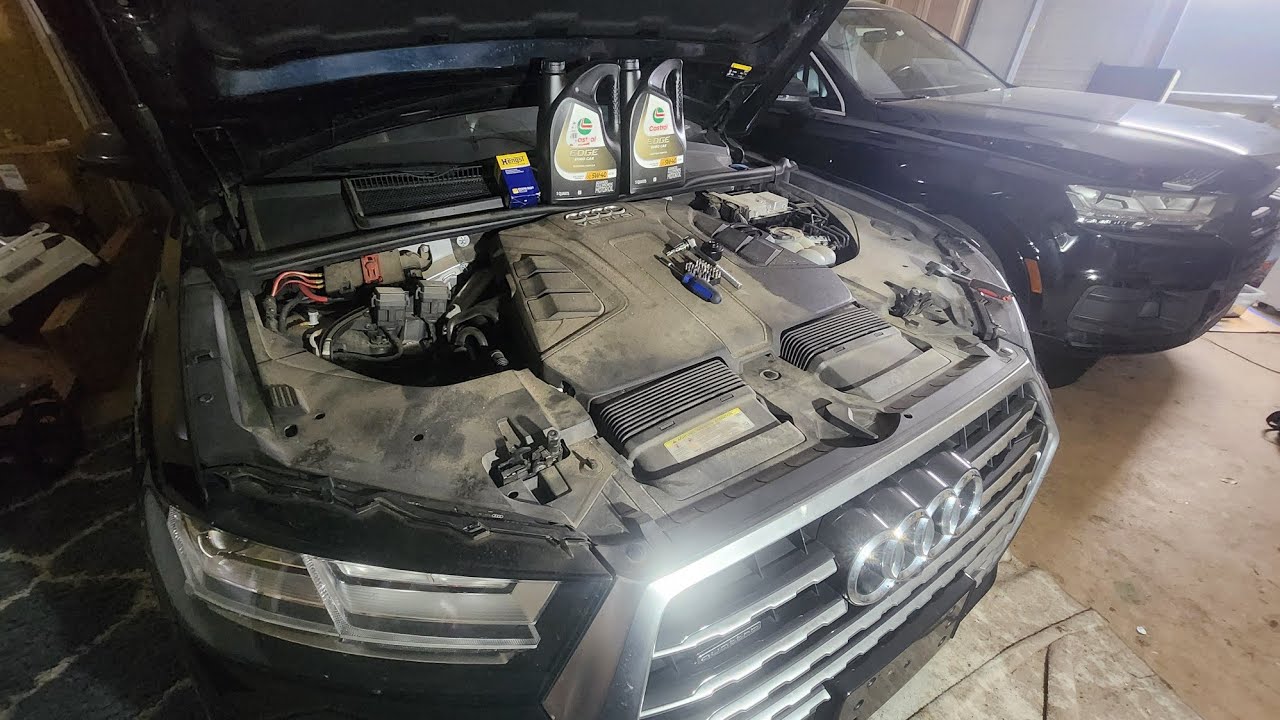 2017 2018 2019 Audi Q7 oil change