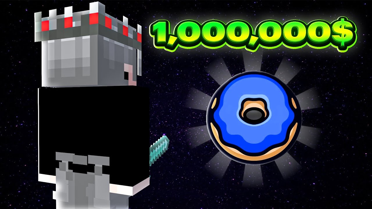 داخل این سرور باید میلیونر بشم!!🤑SMP DONUT🍩