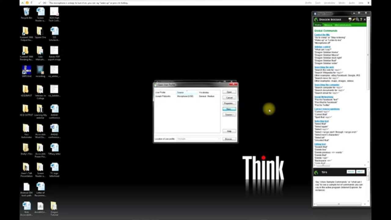 Introduction to Dragon Naturally Speaking (Speech Recognition)