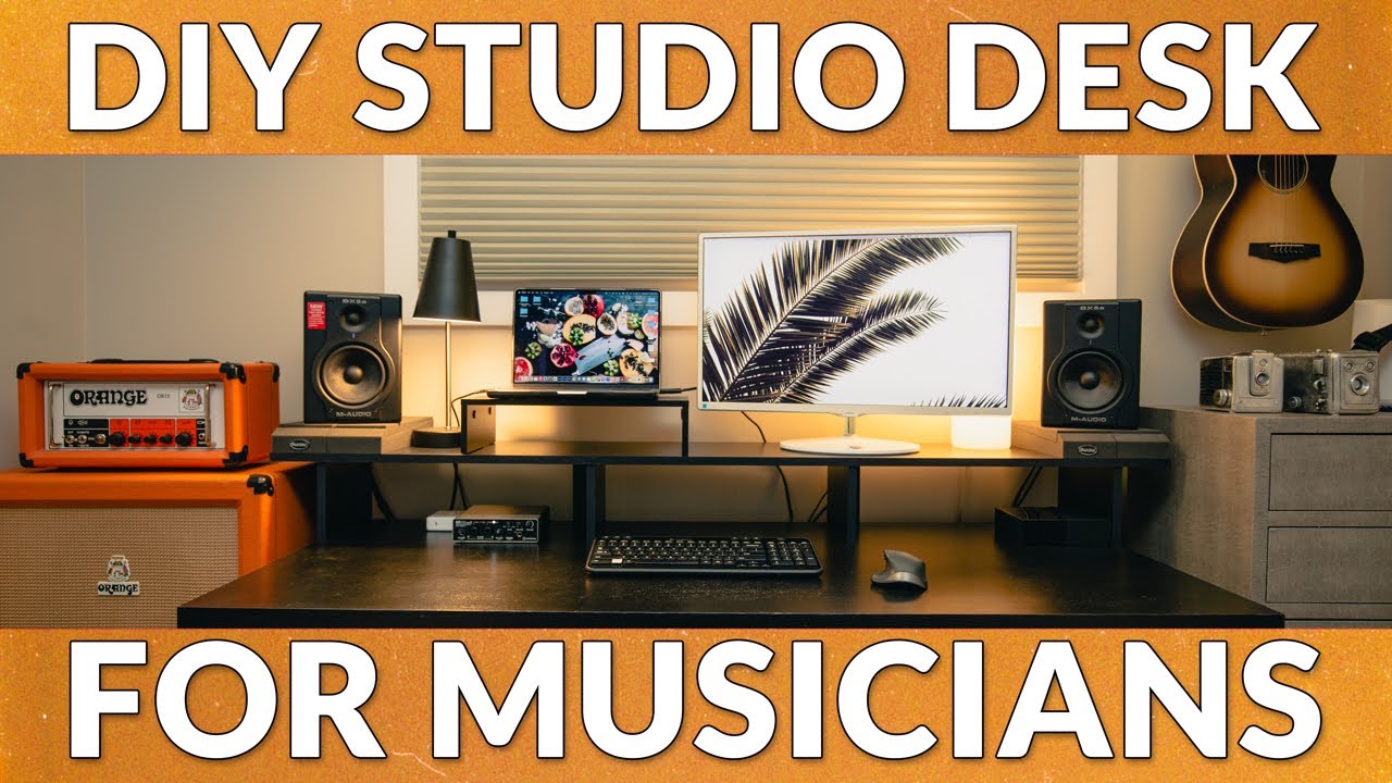 DIY DESK RISER BUILD for Musicians Home Studio
