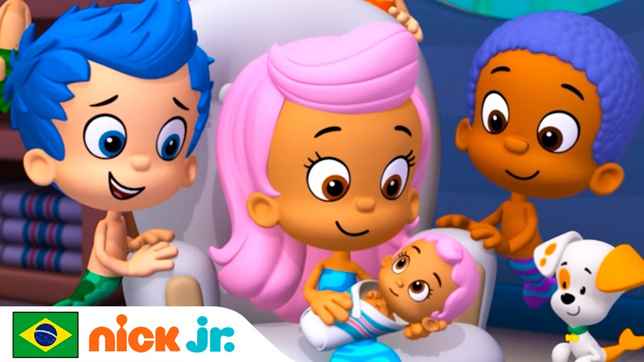 Bubble Guppies | Conheça a nova irmãzinha da Molly! | Nick Jr. em Português