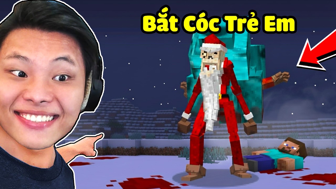 JayGray 24 Giờ Đánh Thức Ông Kẹ Noel Bắt Cóc Trẻ Em🤏🎅Triệu Hồi Christmas Dweller Trong Minecraft