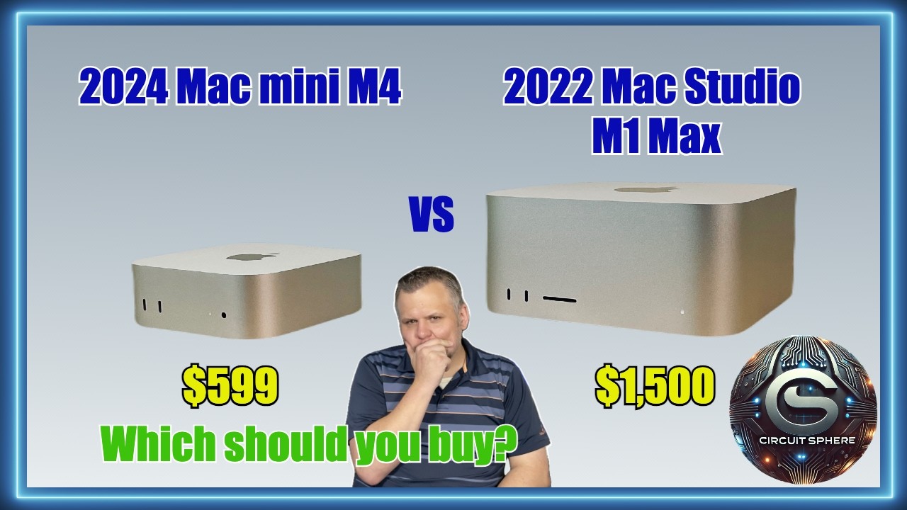 2024 Mac Mini M4 vs 2022 Mac Studio M1 Max – Which Should You Buy?