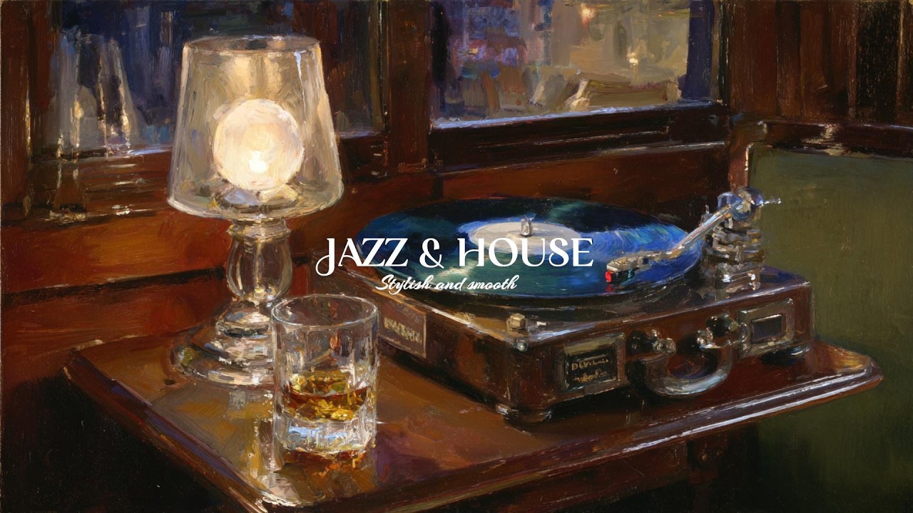 Jazz House Mix Session｜Day&Night Lounge with a night drink For Focus Study and Work｜Stylish Smooth｜