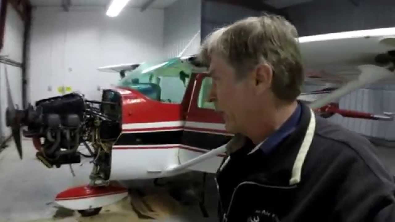 Take a walk around with me on a Cessna 172 that is undergoing an Annual Inspection
