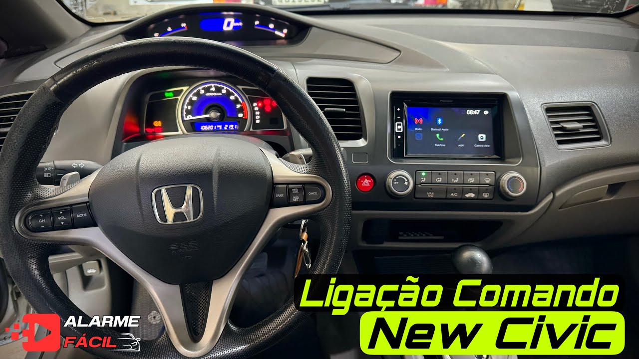 Ligação Comando de Volante New Civic no Pioneer  ✅ #pioneer #newcivic #shorts