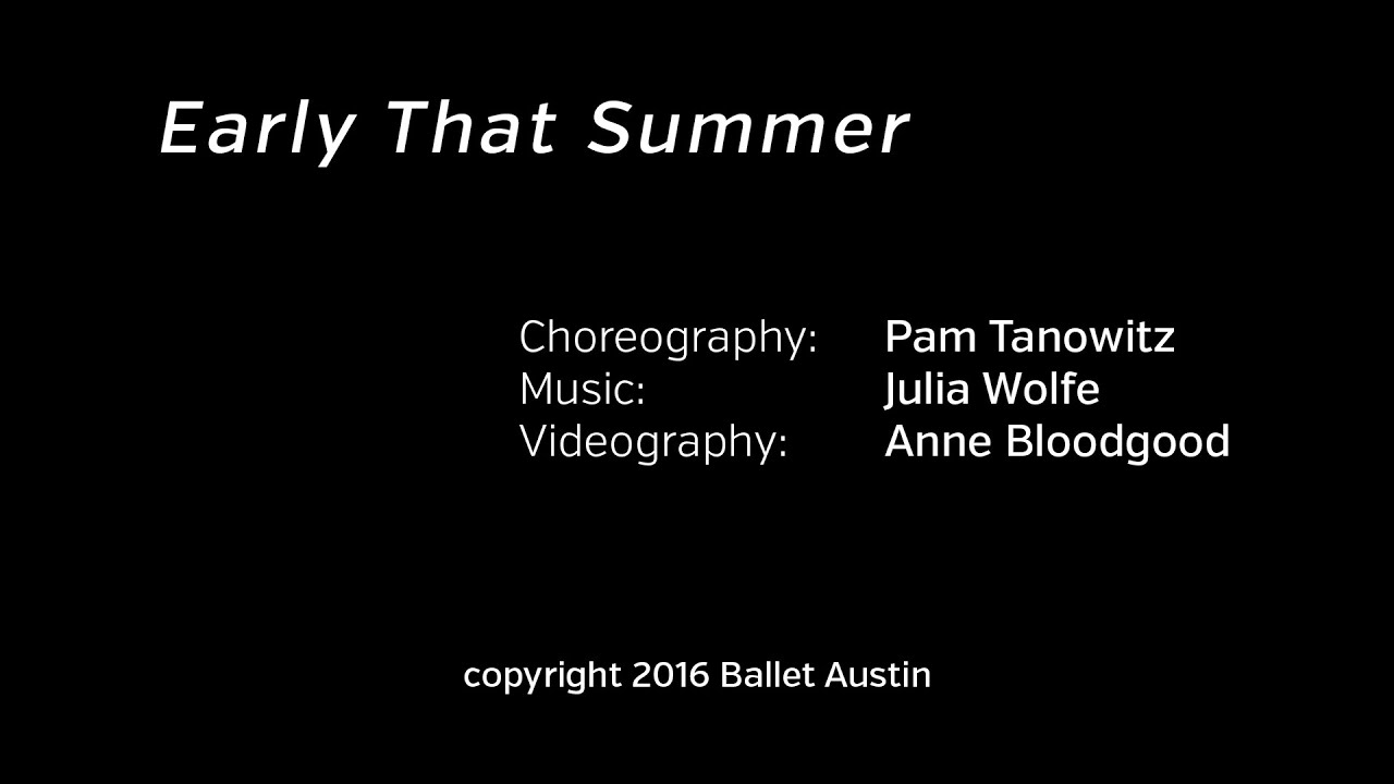 Inside the Studio: 2016 Director's Choice&ndash;Pam Tanowitz
