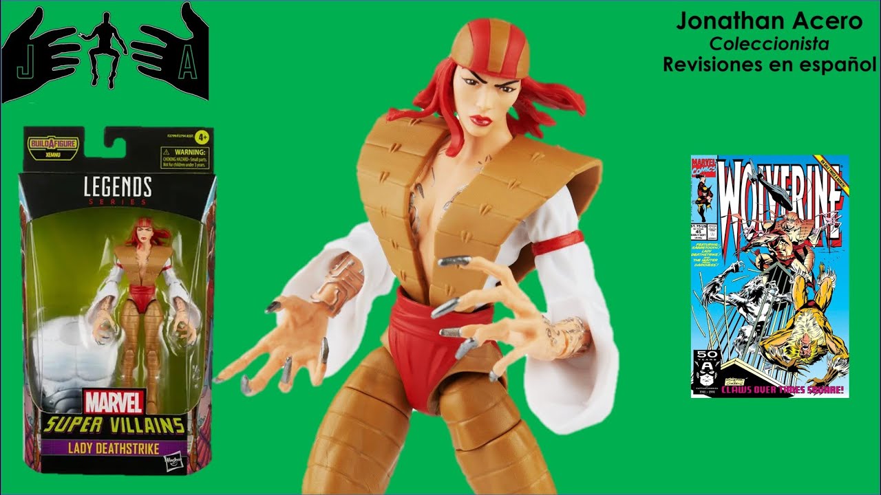 Lady Deathstrike Marvel Legends Xemnu series Toy Review Jonathan Acero Revisiones en Español
