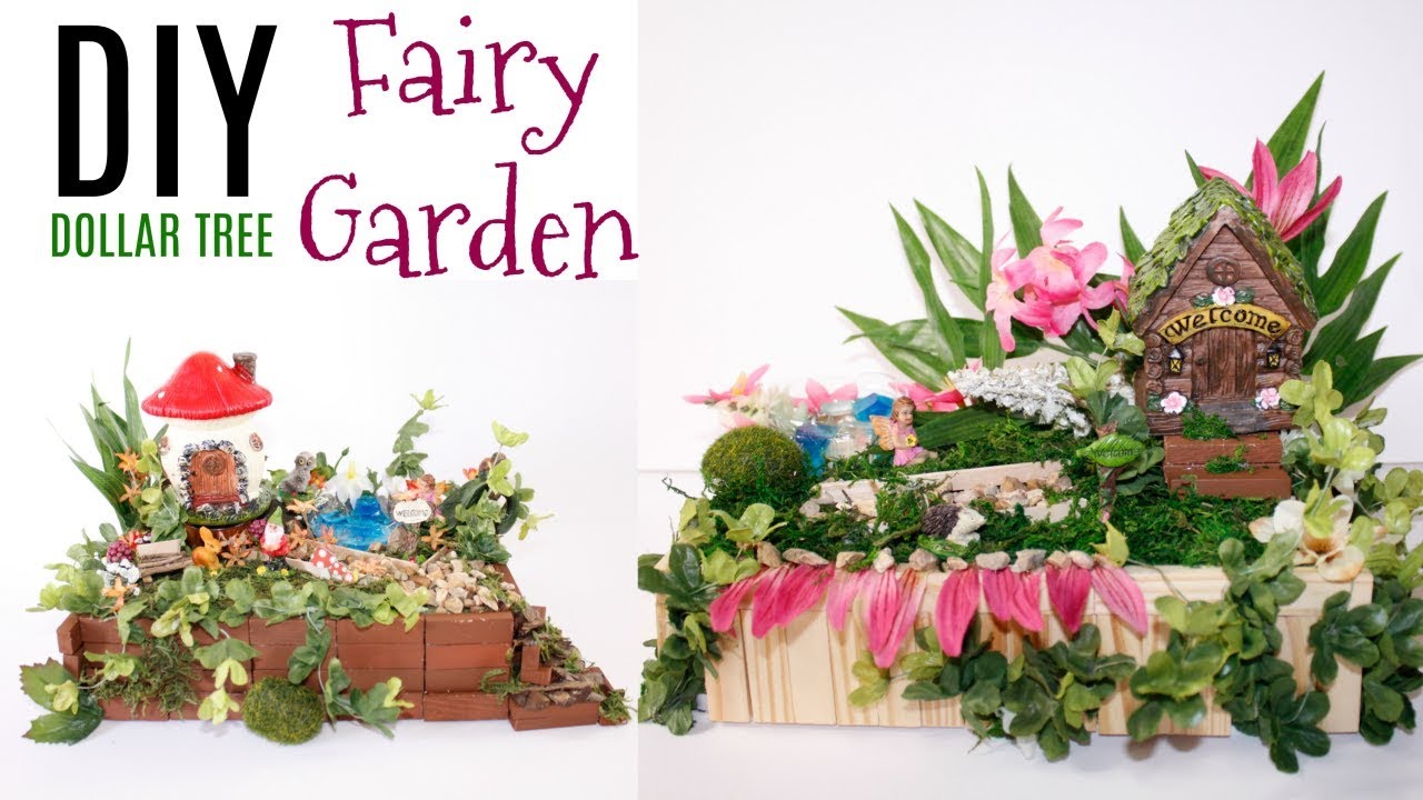 🌸DIY DOLLAR TREE FAIRY GARDEN CRAFTS🌸