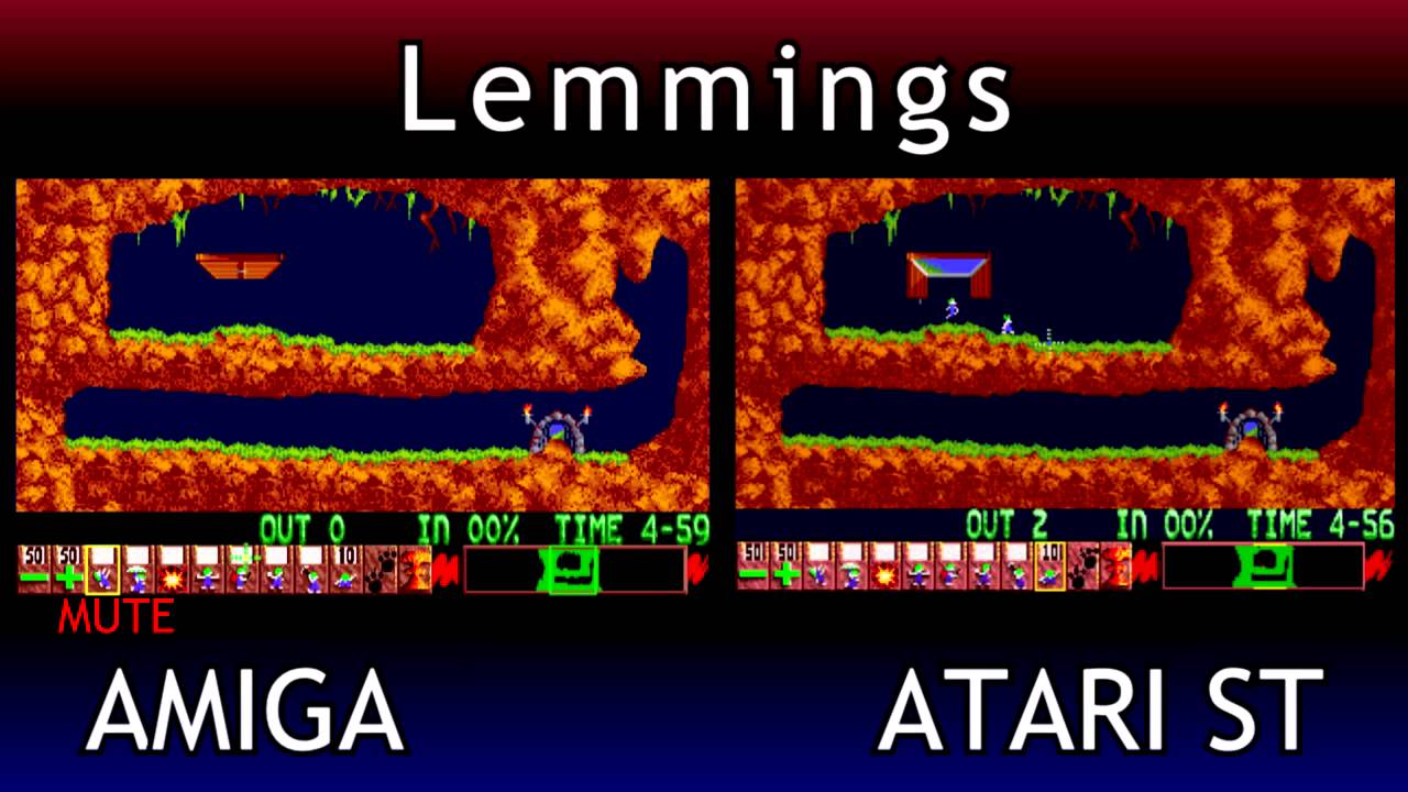 Amiga 500 V Atari ST - Lemmings
