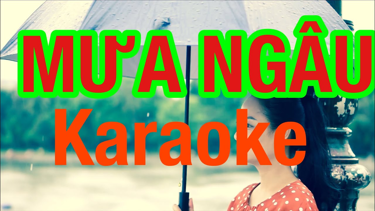 ☔️ Mưa Ngâu karaoke - Beat chuẩn tone nam