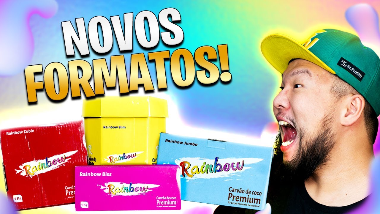 NOVOS FORMATOS DE CARVÃO RAINBOW: CUBIC, BISS E SLIM