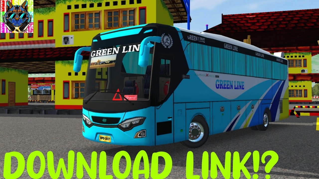 BUS SIMULATOR INDONESIA | NEW GREEN LINE BUS SKIN FOR FIRST BUS | HYUNDAI GREEN LINE BUS | FTR SWAG