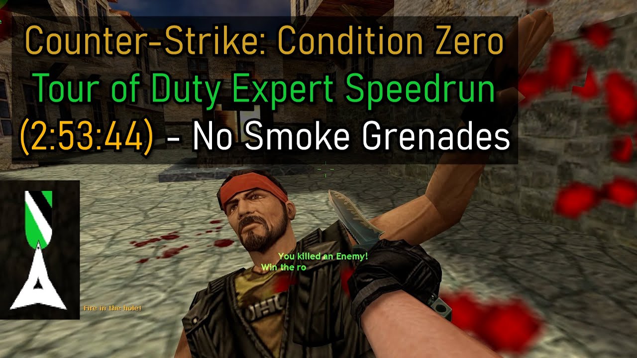 Counter-Strike: Condition Zero Tour of Duty Expert Speedrun (2:53:44) - No Smoke Grenades | #cscz