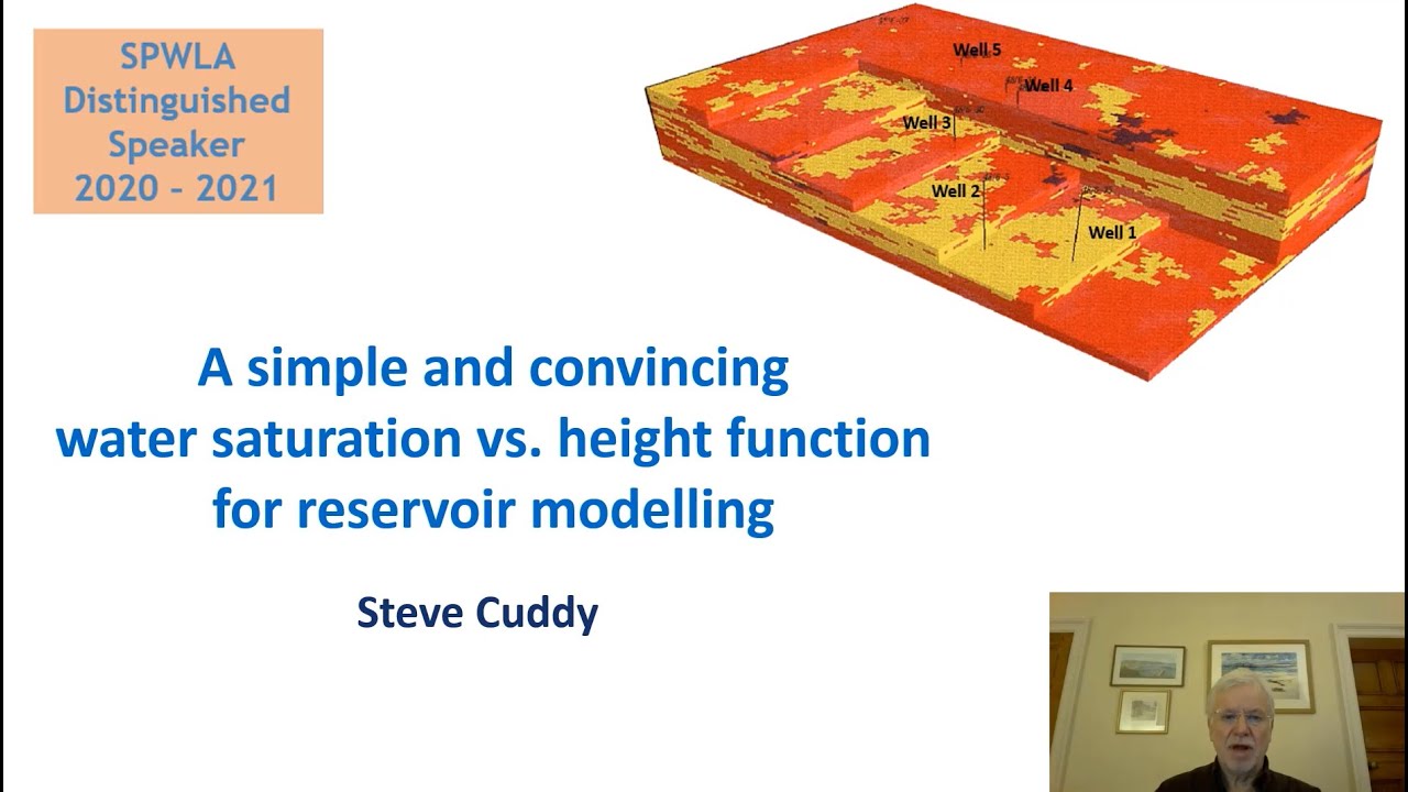 Simple and Convincing Water Saturation vs. Height Function for Reservoir Modeling by Steve Cuddy