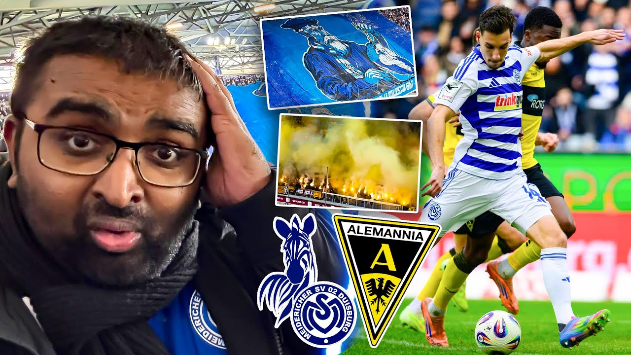 ZEBRAS ZEIGEN DIE REAKTION - 28K ZUSCHAUER! 🦓🤍💙 MSV Duisburg - Alemania Aachen🔥✅ | STADIONVLOG 26