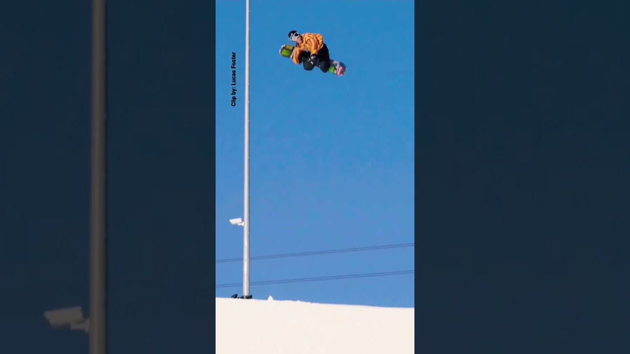 Lucas Foster 😳🔄 this is amazing 🤘🏂 #snowboarding #halfpipe #snowboarders #worldoffreesports #fyp