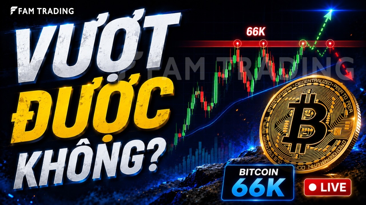 BTC H&Ocirc;M NAY: 65K - VƯỢT ĐƯỢC KH&Ocirc;NG? | Ph&acirc;n T&iacute;ch Crypto Live