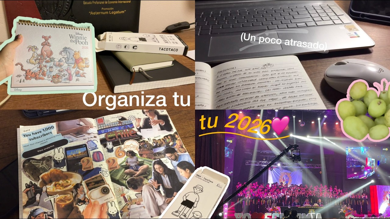 Organizamos el año juntos (atrasado)?✨ me gradué, recuento de mi vida, journaling y organización