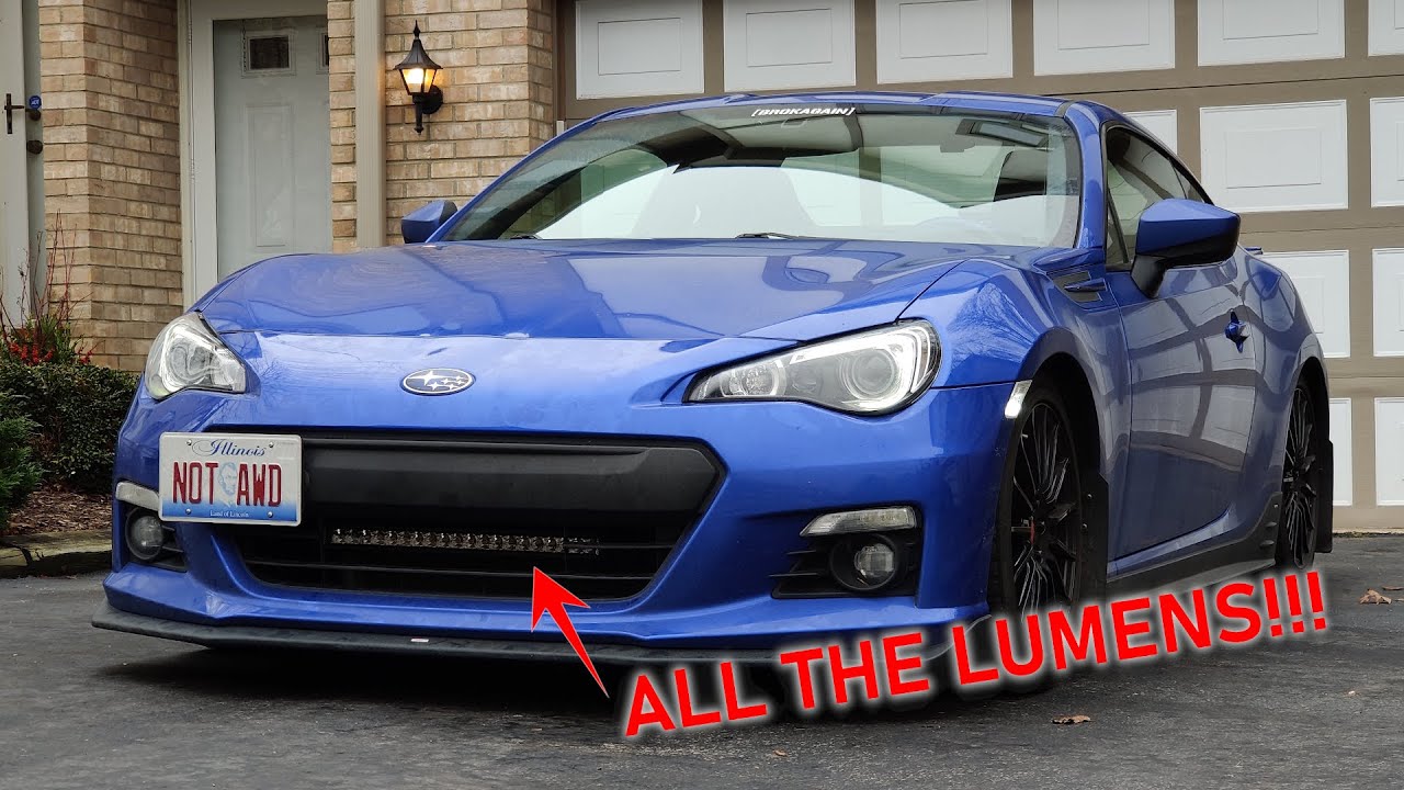 Rigid Industries SR-Series Light Bar on my Subaru BRZ