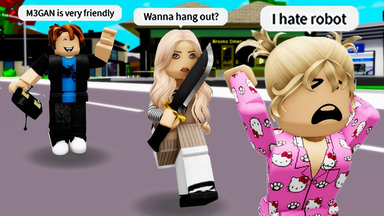 Roblox Brookhaven 🏡 RP - Funny Meme Sketch: M3GAN STEALS MY BESTIE