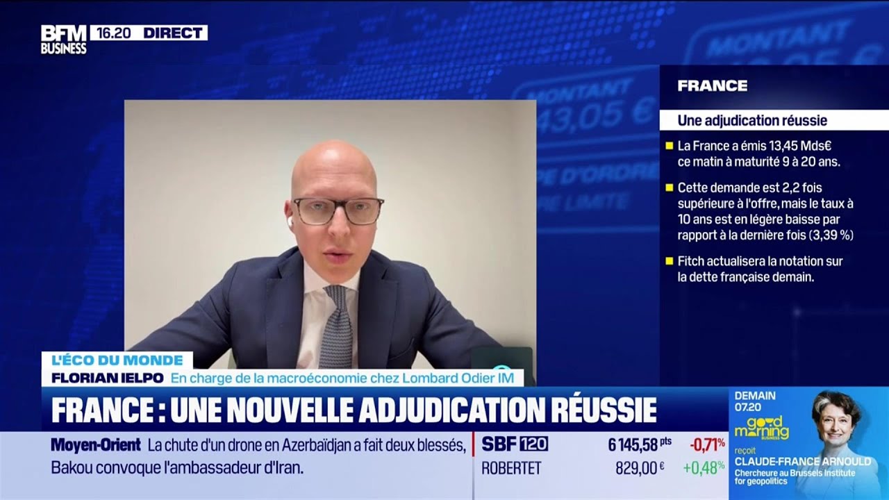 La France a émis 13,45 mds d'euros de dettes aujourd'hui (L'éco du monde)